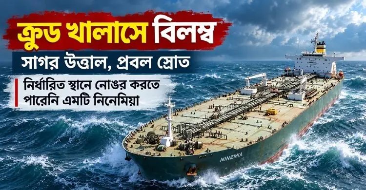 ৯ হাজার নটিক্যাল মাইল বেশি ঘুরে এসে দুর্যোগের মুখে এমটি নিনেমিয়া